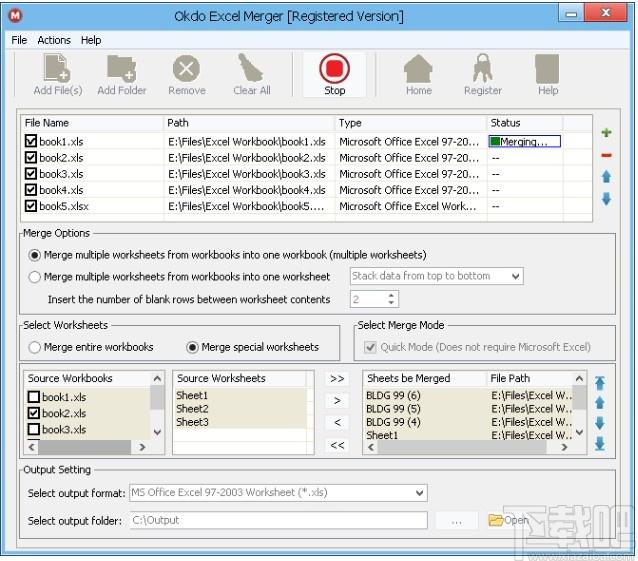 Okdo Excel Merger下载,Excel合并工具,Excel合并
