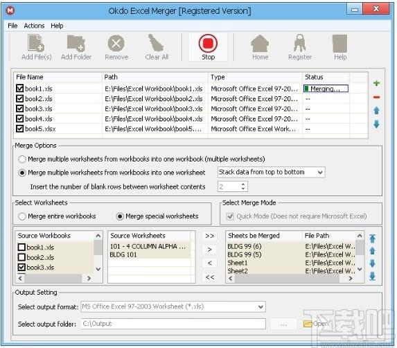Okdo Excel Merger下载,Excel合并工具,Excel合并