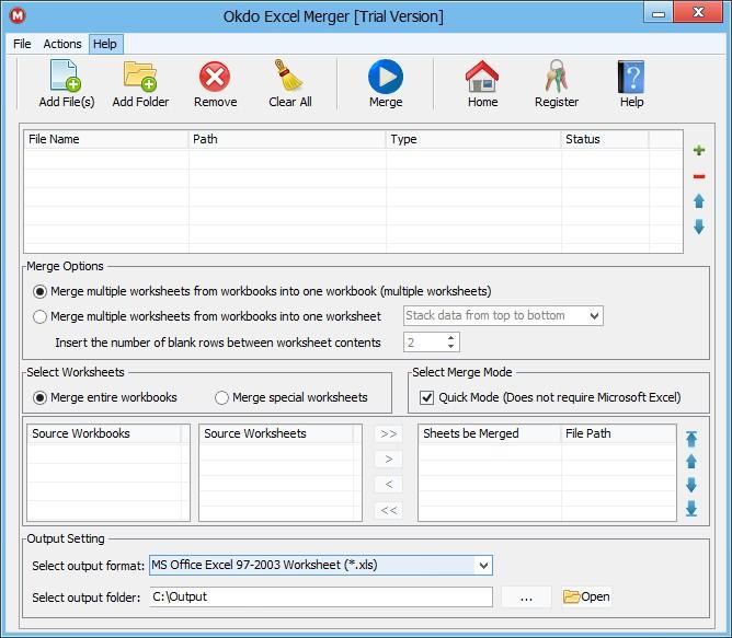 Okdo Excel Merger下载,Excel合并工具,Excel合并